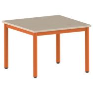Table Carélie carrée 80 x 80 cm fixe 4 pieds stratifié Mobidecor