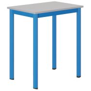 Table Carélie mobile 70 x 50 cm fixe T7 méla chants polyprop. gris dauphin/bleu