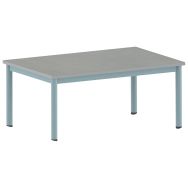 Table Carélie rectangulaire 120 x 80 cm mobile 4 pieds softop Mobidecor