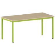 Table Carélie rectangulaire 160 x 80 cm mobile 4 pieds stratifié
