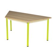 Table Chloé trapèze 4 pieds Plateau hêtre Piètement granny T2
