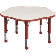 Table Clémence plateau fleur - Manutan Expert
