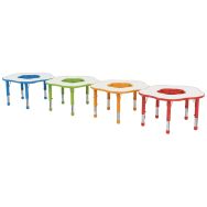 Table Clémence plateau fleur avec bac - Manutan Expert