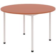 Table Comite Ø 120 cm 4 pieds plateau stratifié ABS Rodet