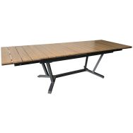 Table Darwin 174/224/274 x 100 cm - oak/graphite