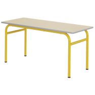 Table Delta 130 x 50 cm fixe stratifié chants polyuréthane - Mobidecor