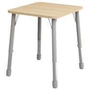 Table Eko carrée 69 x 69 cm réglable T1 à T3 - hêtre