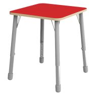 Table Eko carrée 69 x 69 cm réglable T1 à T3 - rouge