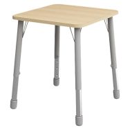 Table Eko carrée 69 x 69 cm réglable T3 à T6 - hêtre