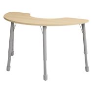 Table Eko haricot 146 x 68 cm réglable T1 à T3 - hêtre