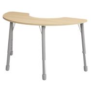 Table Eko haricot 146 x 68 cm réglable T3 à T6 - hêtre