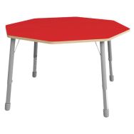 Table Eko octogonale ø 146 cm réglable T1 à T3 - rouge
