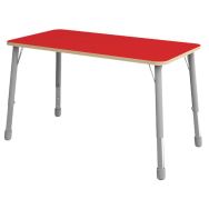 Table Eko rectangulaire 138 x 69 cm réglable T1 à T3 - rouge
