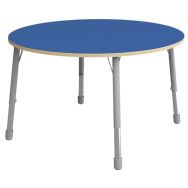 Table Eko ronde ø 136 cm réglable T3 à T6 - bleu