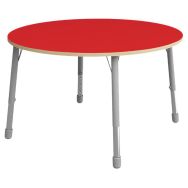 Table Eko ronde ø 136 cm réglable T3 à T6 - rouge