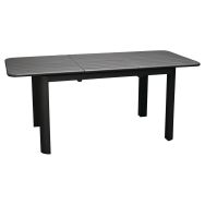 Table Eos 130/180 cm, châssis graphite/plateau graphite