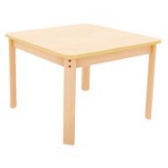 Table Ergo carrée T0 - hêtre/hêtre