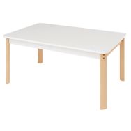 Table Ergo rectangulaire T1 - T2 - T3 piètement bois hêtre