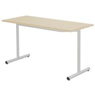 Table Espace 140 x 60 cm fixe T6 stratifié chants alaisés - Mobidecor