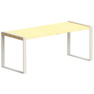 Table Forézien enfant 1,47 m robinier/acier - Tolerie Forezienne