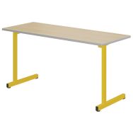 Table Gange 130 x 50 cm fixe stratifié chants polyuréthane - Mobidecor