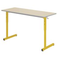 Table Gange 130x50 cm régl. T3 à T6 strat chants polyur. - Mobidecor