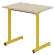 Table Gange 70 x 50 cm fixe mélaminé chants polypropylène - Mobidecor