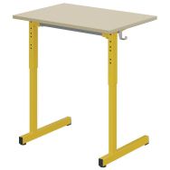 Table Gange 70x50cm fixe régl. T3 à T6 méla ch. polypro. - Mobidecor