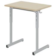 Table Gange 70x50cm fixe régl. T3 à T6 strat. Ch. alaisés - Mobidecor