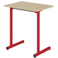 Table Gange 70 x 50 cm fixe stratifié chants polyuréthane - Mobidecor