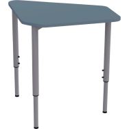 Table Géométra 1/2 rectangle 60 60x60 cm mélaminé T3 à 7 Bleu