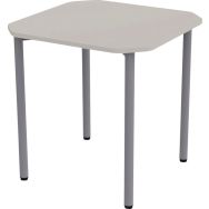 Table Géométra carrée 70x70 cm mélaminé T6 Gris