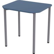 Table Géométra rectangulaire 70x60 cm stratifié T6 Bleu