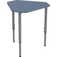 Table Géométra trapèze 60 68x60,5 cm stratifié T6 Bleu