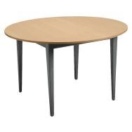 Table Grand Large Ø 120 cm stratifié ABS - érable/anthracite