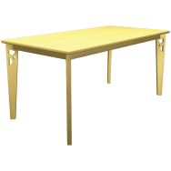Table Iriss 160 x 80 cm 4 pieds - stratifié hêtre/hêtre naturel
