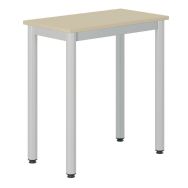 Table Lyra 70 x 40 cm T6 - 4 pieds mélaminé chants polypropylène coq oeuf/gris