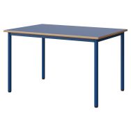 Table Malibu 120 x 80 cm T5 - 4P - stratifié alaisé - bleu delf/bleu