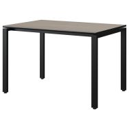 Table Malibu 120x80 cm T6 - 4P soudés stra surmoulé chêne bardolino/noir - noir