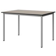 Table Malibu 120x80cm T6 - 4P - stra antibruit surmoulé acacia/noir - gris