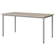 Table Malibu 160 x 80 cm T6 - 4P - stratifié ABS - acacia/gris
