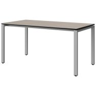 Table Malibu 160 x 80 cm T6 - 4P soudés - stra surmoulé - acacia/noir - gris