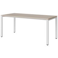 Table Malibu 180 x 80 cm T6 - 4P soudés - stratifié ABS - acacia/blanc