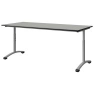 Table Malibu 180x80cm réglable T3/T6 DL strat isoson surmoulé Manutan Expert