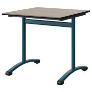 Table Malibu 80x80 cm DL stratifié antibruit chant surmoulé Manutan Expert