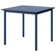 Table Malibu 80 x 80 cm T5 - 4P - stratifié surmoulé - bleu delf/noir - bleu
