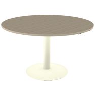 Table Mano hauteur réglable Ø130 cm - stratifié ABS chêne bordalino/beige 1013