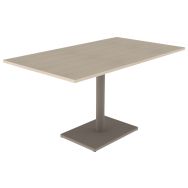 Table Menorca 140 x 80 cm T6 - ép. 24 mm stratifié ABS érable gotland/noisette