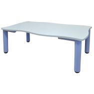 Table NIDO hauteur 46 cm plateau 130 x 65 cm coloris ciel