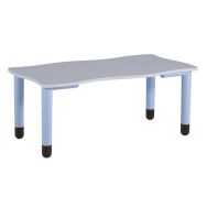 Table NIDO hauteur 52 cm plateau 130 x 65 cm coloris ciel